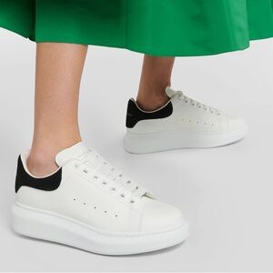 Alexander McQueen White and Black Sneakers